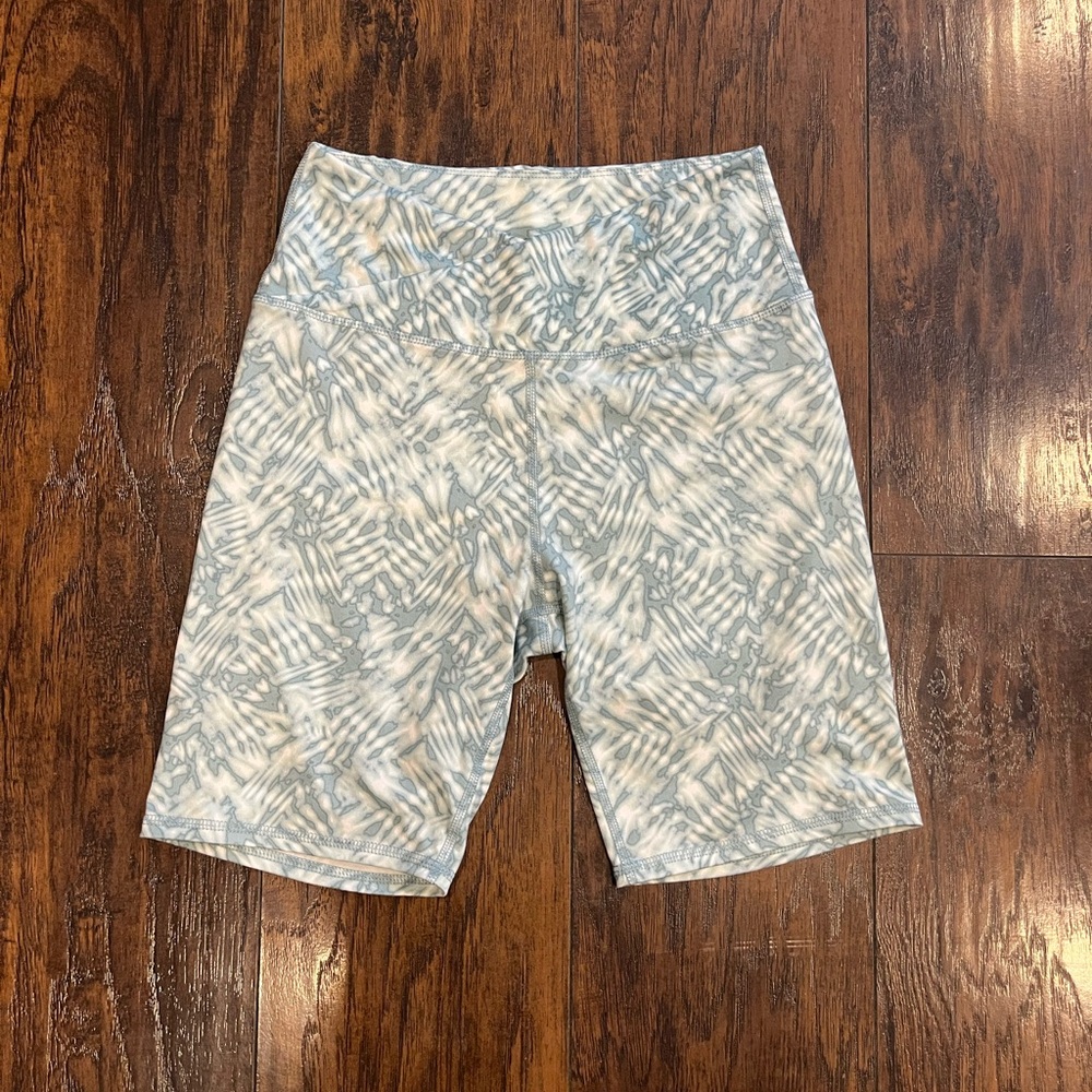 Maurices Tie-Dye Blue and White Crossover Shorts